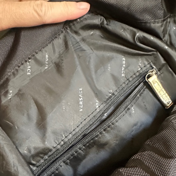 Versace Black and Gold Backpack with Modern Design - Picture 4 of 4